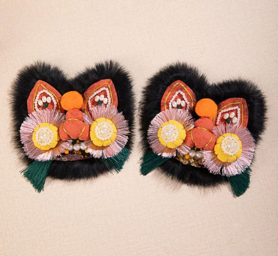  手工DIY民族风虎头贴布 / Handmade DIY Ethnic Tiger Appliqué