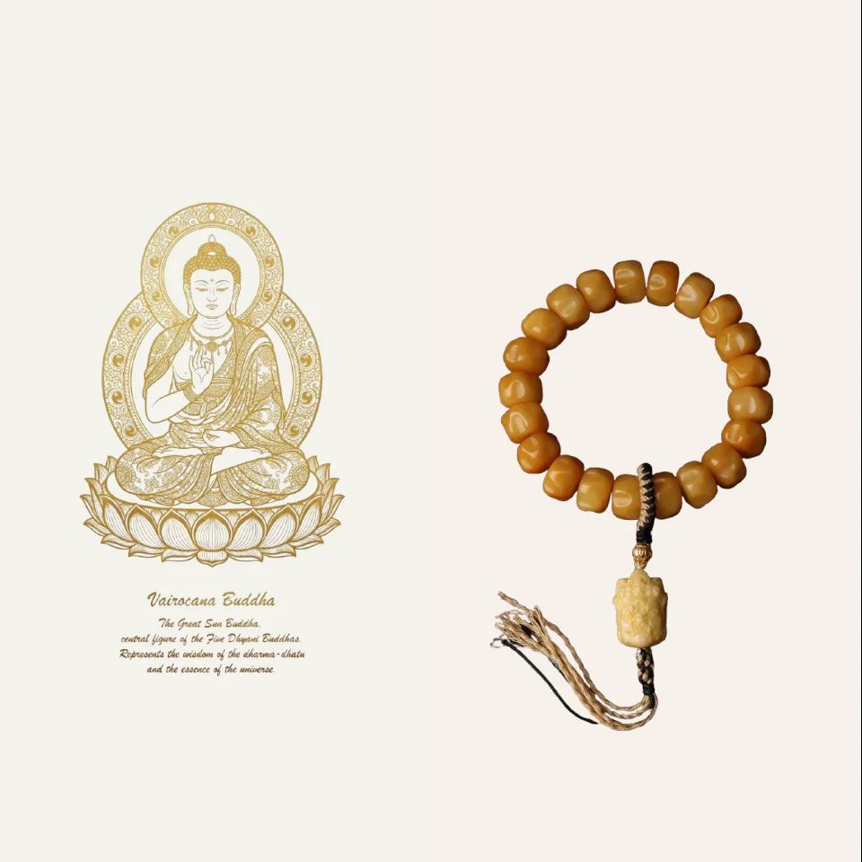 The Potala - Ox Bone Six-Syllable Mantra Tibetan Style Bracelet